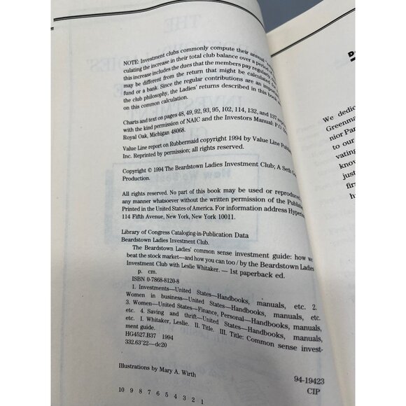 The Beardstown Ladies' paperback book copyright 1994 Hyperion New York READ - Picture 7 of 7